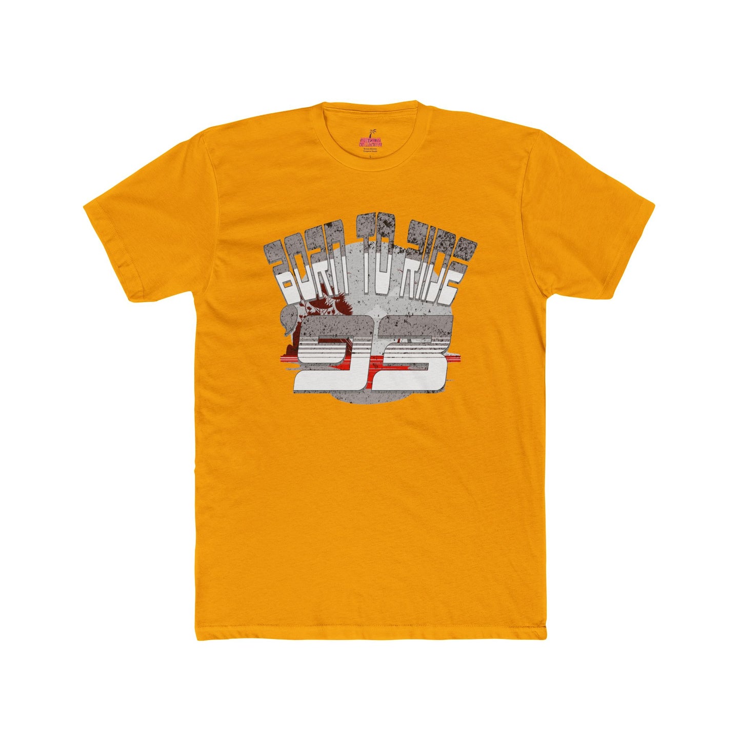 Born to Ride '93 in Monochrome Graphic Tee, Unisex Cotton Crew T-Shirt for Casual Wear, Gift for Him/Her, Cool Fashion Statement, 90s Inspired Clothing