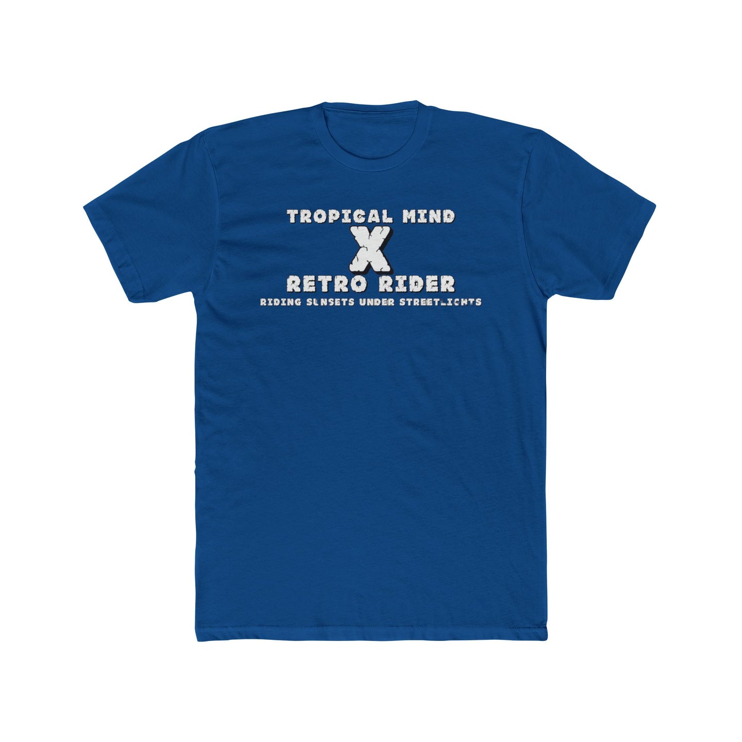 Retro X Tropical Unisex Cotton Crew Tee - Vintage Summer Vibe, Perfect for Vacation, Gift for Beach Lovers, Casual Wear, Graphic Tee - GritPalm Collective