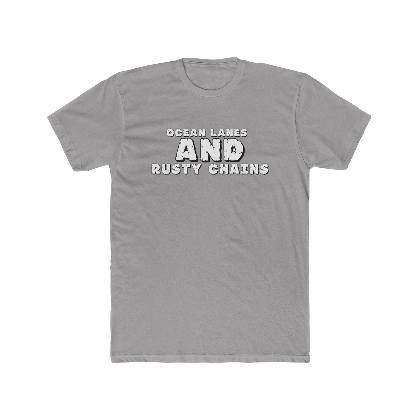 Rusty Chains & Ocean Waves Unisex Tee, Graphic Tee, Casual Wear, Gift for Him/Her, Beach Vibe Shirt, Fun Summer Apparel - GritPalm Collective