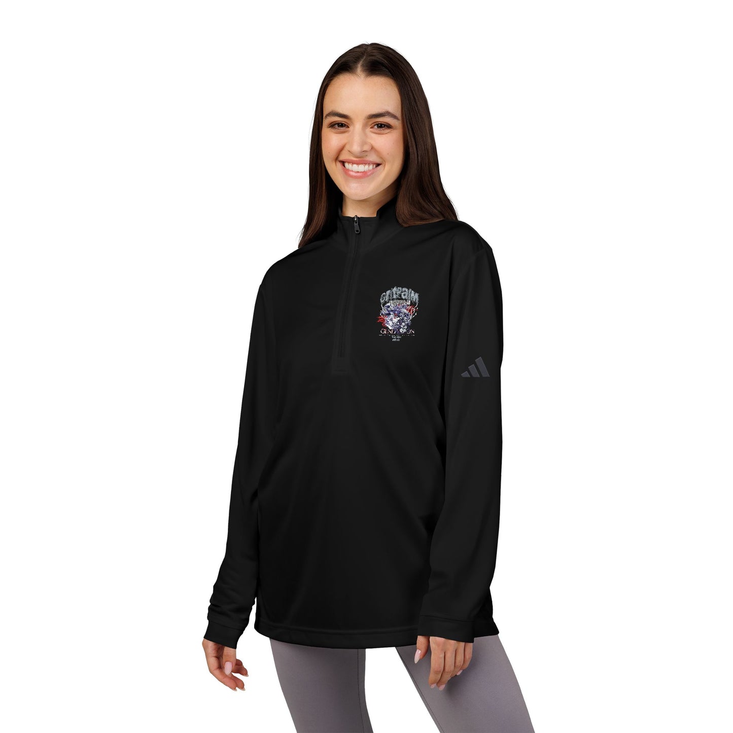 GritPalm Collective adidas® Quarter-Zip Pullover with Embroidery - Stylish Sportswear for Active Lifestyles, Perfect for Gifts, Fitness, and Casual Wear - GritPalm Collective