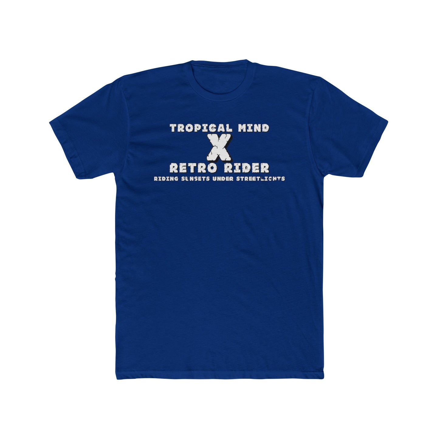 Retro X Tropical Unisex Cotton Crew Tee - Vintage Summer Vibe, Perfect for Vacation, Gift for Beach Lovers, Casual Wear, Graphic Tee - GritPalm Collective