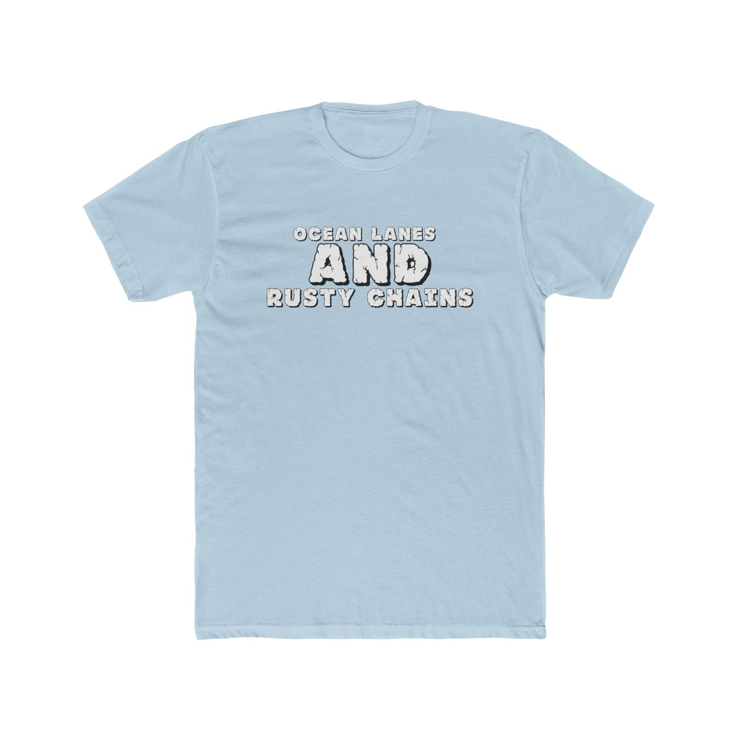 Rusty Chains & Ocean Waves Unisex Tee, Graphic Tee, Casual Wear, Gift for Him/Her, Beach Vibe Shirt, Fun Summer Apparel - GritPalm Collective