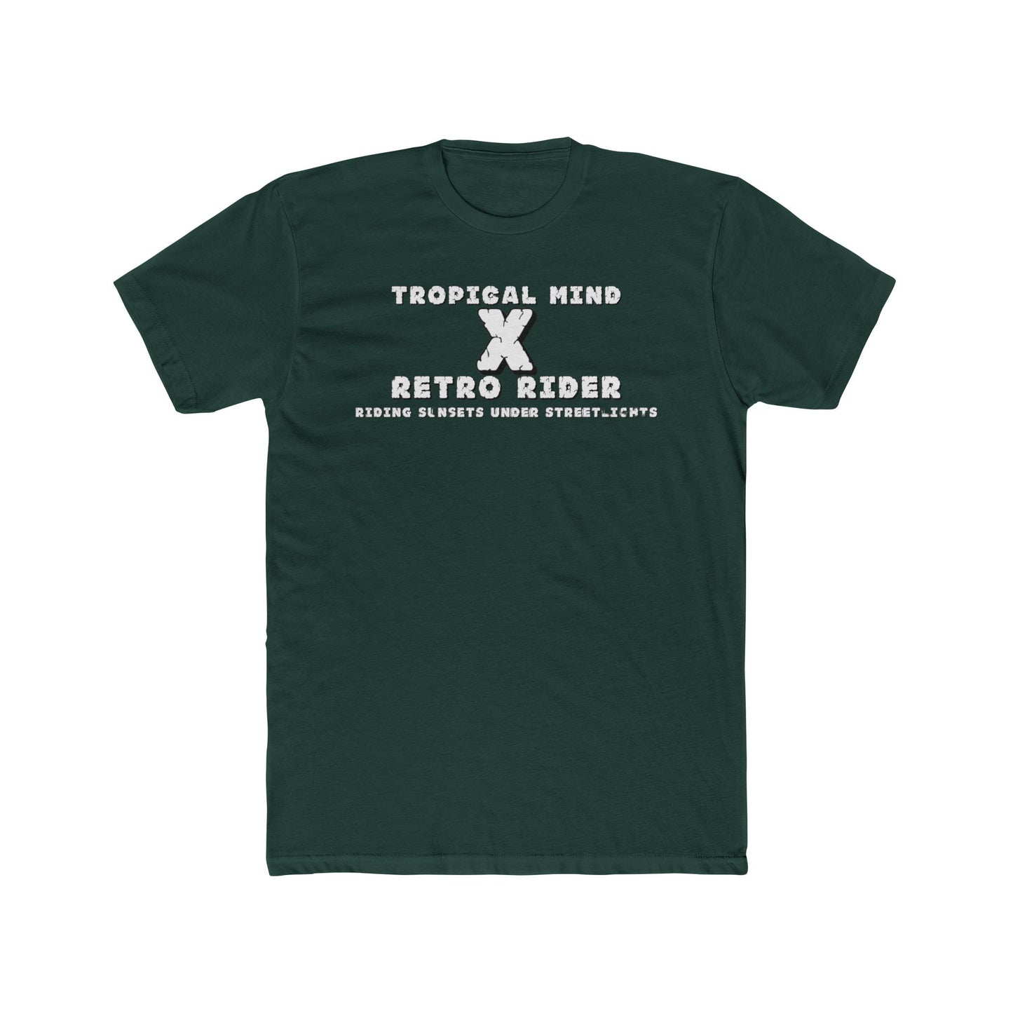 Retro X Tropical Unisex Cotton Crew Tee - Vintage Summer Vibe, Perfect for Vacation, Gift for Beach Lovers, Casual Wear, Graphic Tee - GritPalm Collective