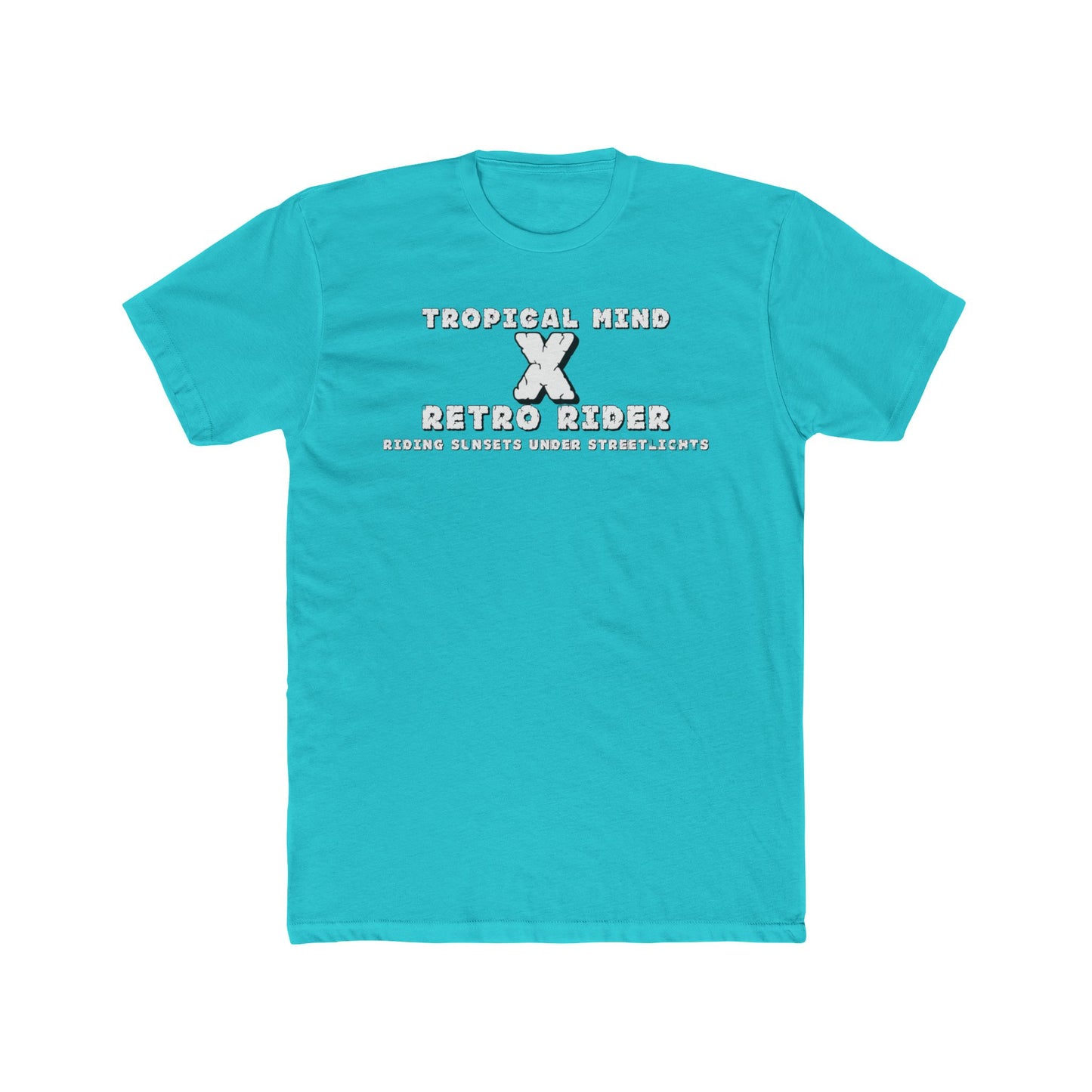 Retro X Tropical Unisex Cotton Crew Tee - Vintage Summer Vibe, Perfect for Vacation, Gift for Beach Lovers, Casual Wear, Graphic Tee - GritPalm Collective