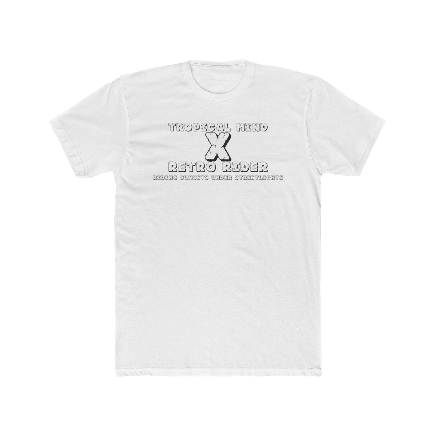 Retro X Tropical Unisex Cotton Crew Tee - Vintage Summer Vibe, Perfect for Vacation, Gift for Beach Lovers, Casual Wear, Graphic Tee - GritPalm Collective