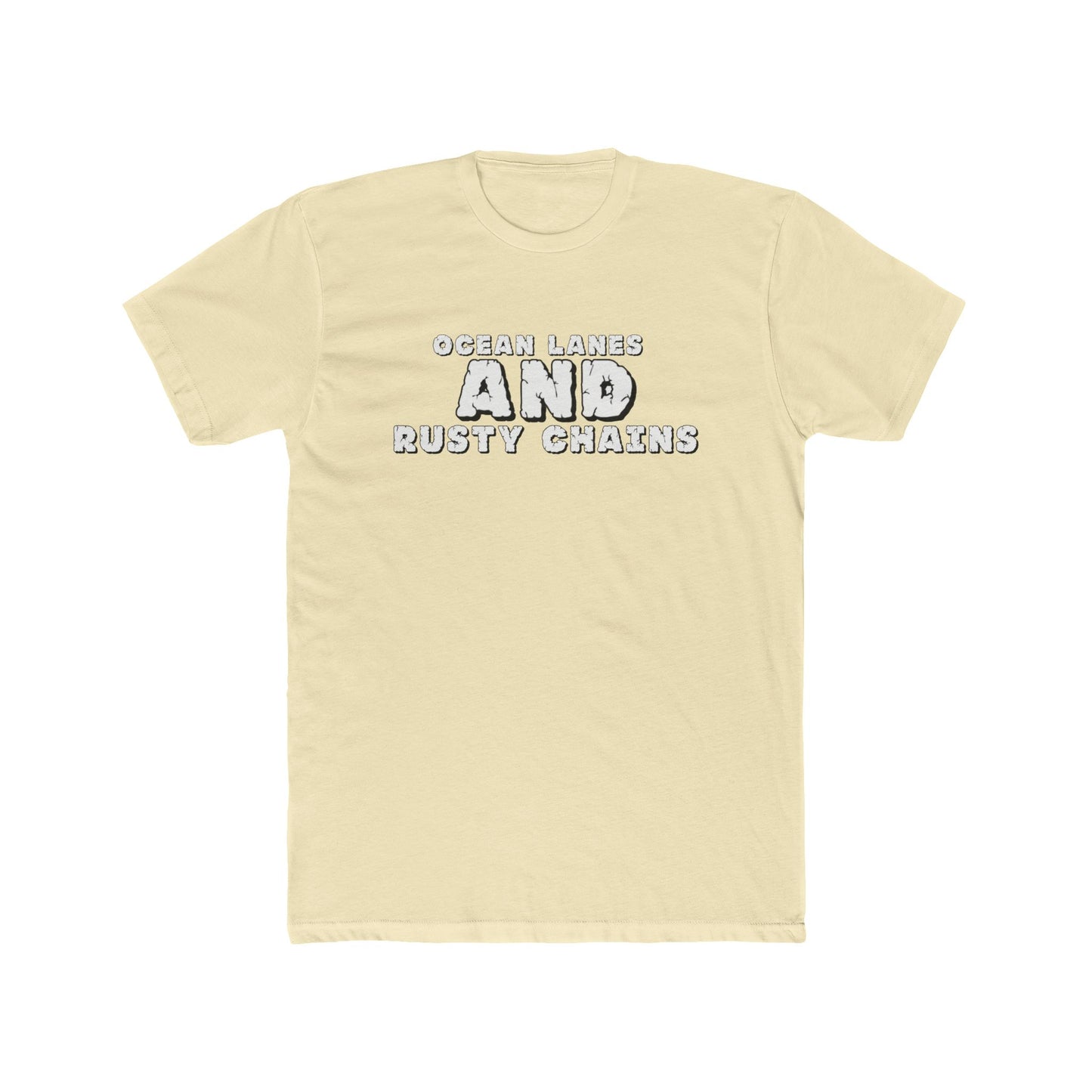 Rusty Chains & Ocean Waves Unisex Tee, Graphic Tee, Casual Wear, Gift for Him/Her, Beach Vibe Shirt, Fun Summer Apparel - GritPalm Collective