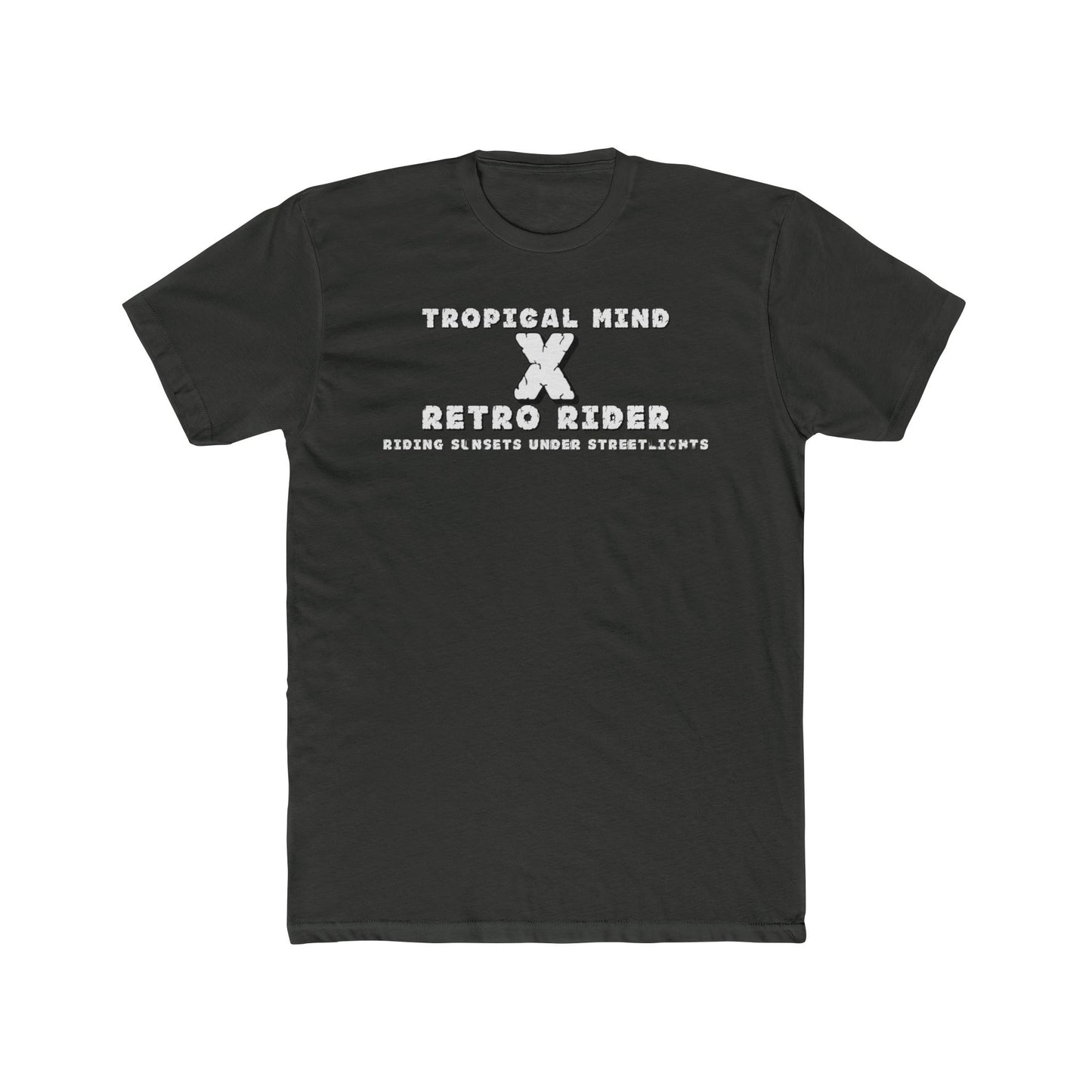 Retro X Tropical Unisex Cotton Crew Tee - Vintage Summer Vibe, Perfect for Vacation, Gift for Beach Lovers, Casual Wear, Graphic Tee - GritPalm Collective