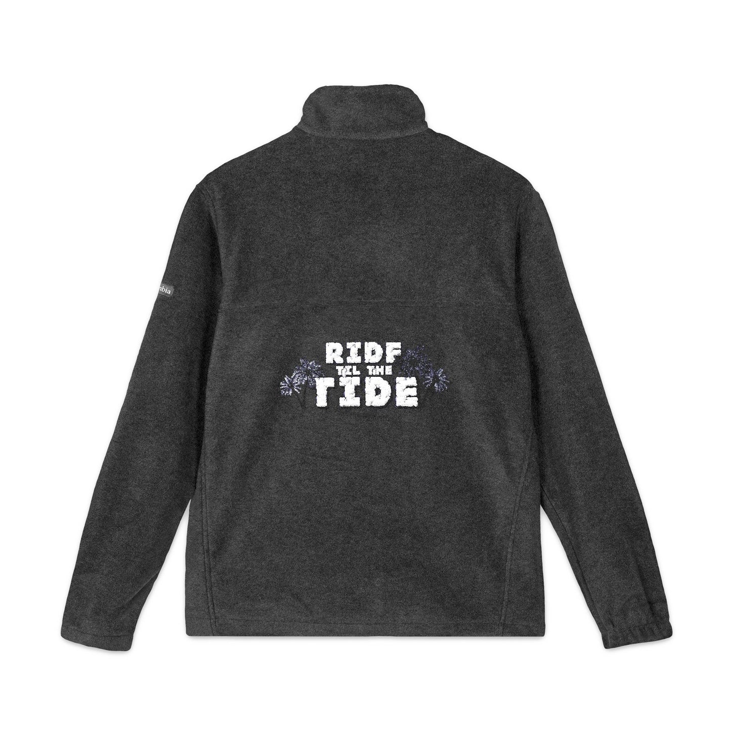 Ride Til the Tide Cozy Unisex Fleece Jacket with Custom Embroidery, Personalized Outerwear, Great for Winter, Gift for Him or Her, Outdoor Adventures - GritPalm Collective
