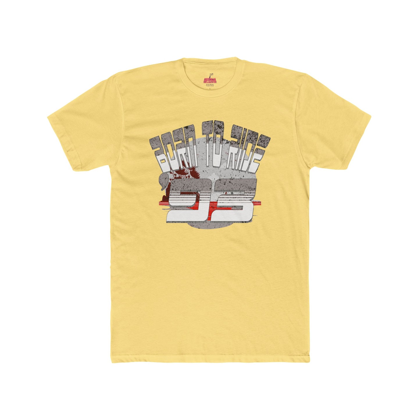 Born to Ride '93 in Monochrome Graphic Tee, Unisex Cotton Crew T-Shirt for Casual Wear, Gift for Him/Her, Cool Fashion Statement, 90s Inspired Clothing