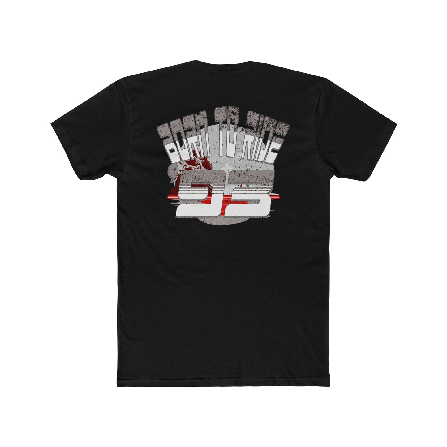 Born to Ride '93 in Monochrome Graphic Tee, Unisex Cotton Crew T-Shirt for Casual Wear, Gift for Him/Her, Cool Fashion Statement, 90s Inspired Clothing