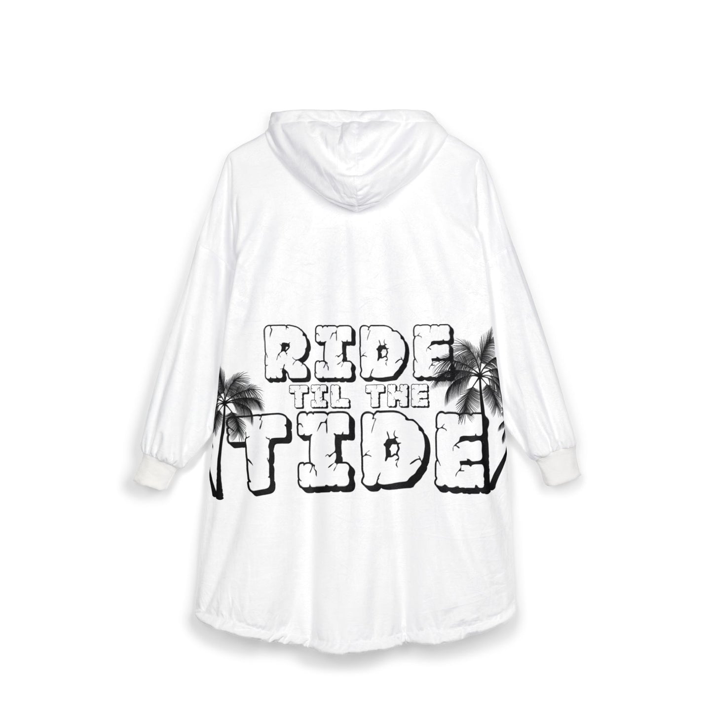 Ride Til the Tide Cozy Unisex Hooded Blanket for Relaxation or Chill Days | Ideal for Beach Days, Camping, Gifts, Lounge Wear, Home Use - GritPalm Collective