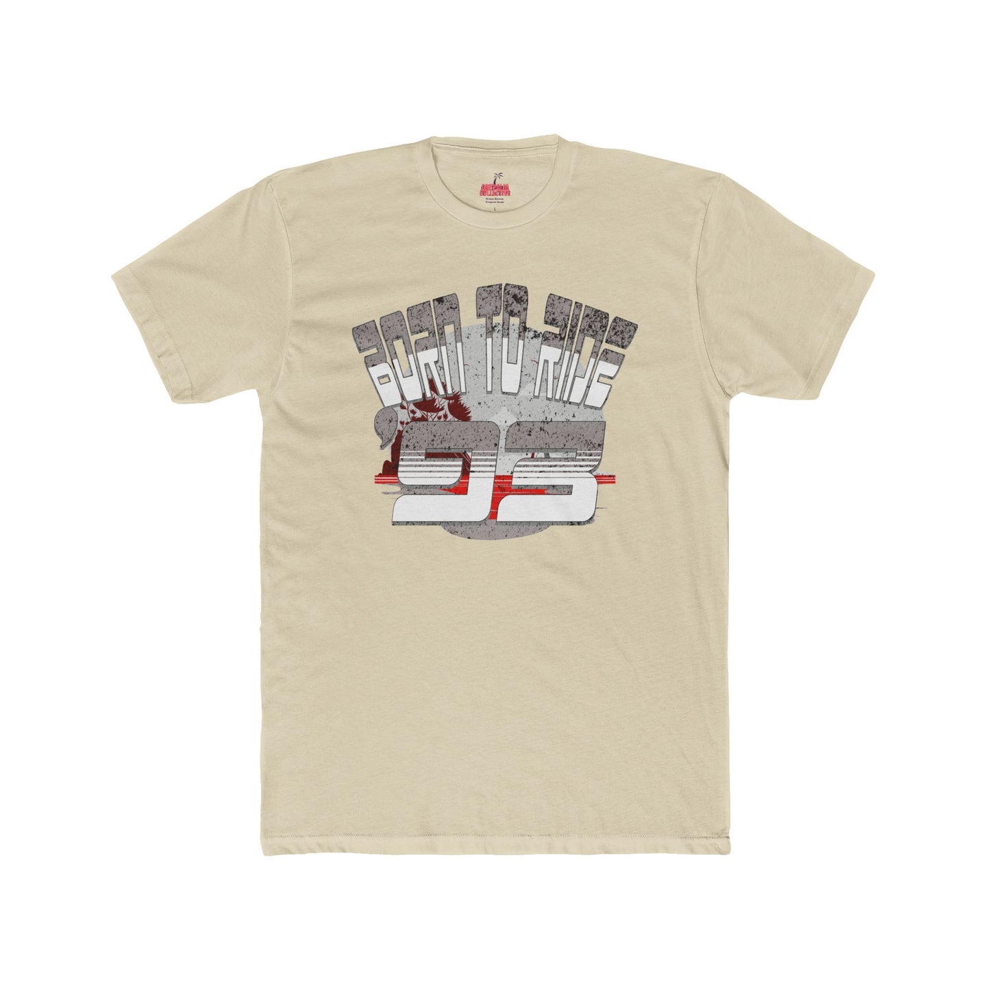 Born to Ride '93 in Monochrome Graphic Tee, Unisex Cotton Crew T-Shirt for Casual Wear, Gift for Him/Her, Cool Fashion Statement, 90s Inspired Clothing