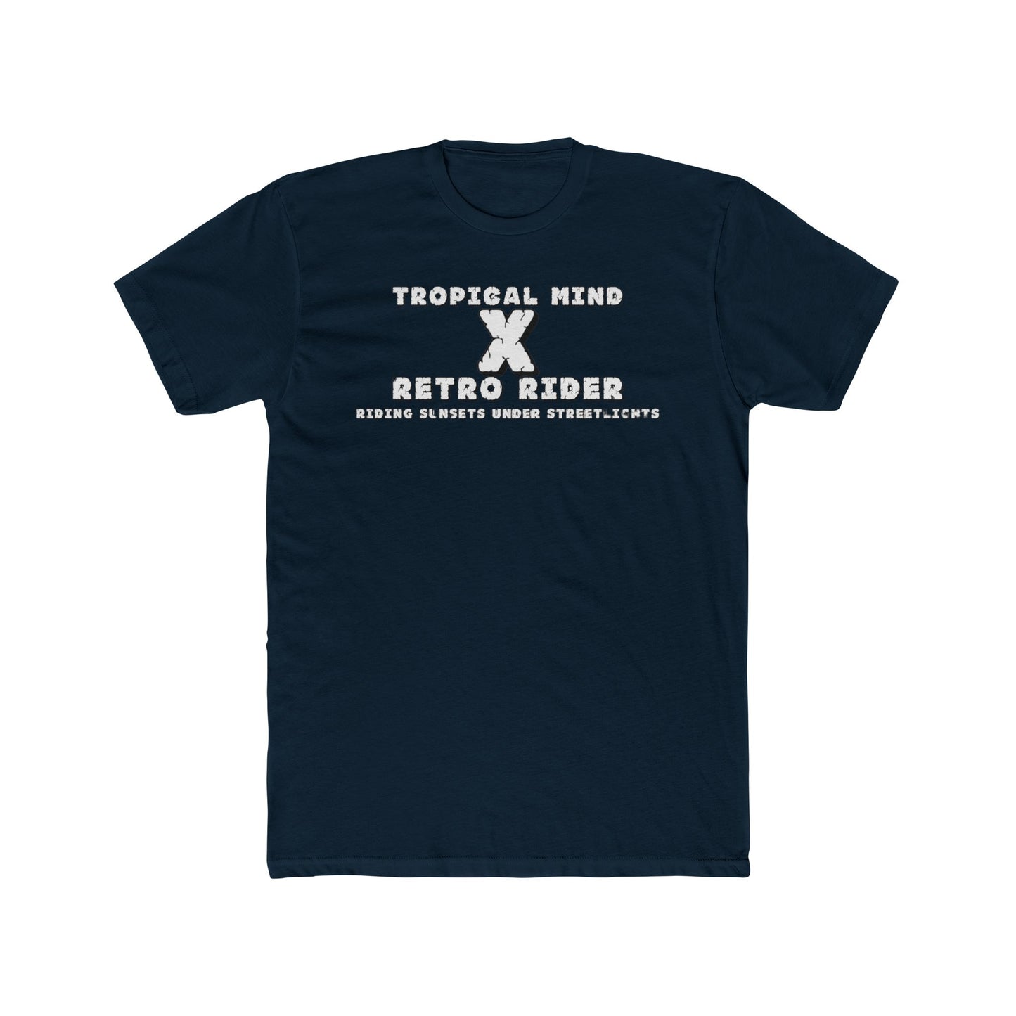Retro X Tropical Unisex Cotton Crew Tee - Vintage Summer Vibe, Perfect for Vacation, Gift for Beach Lovers, Casual Wear, Graphic Tee - GritPalm Collective