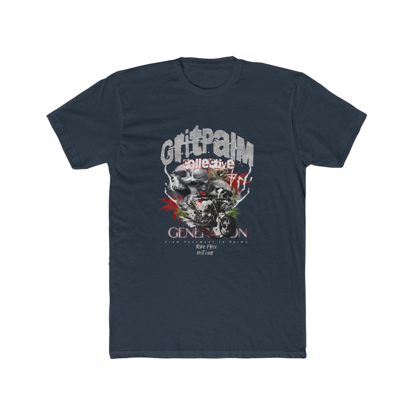 Grit Palm Generation Tee - Unisex Cotton Crew, Casual Wear, Biker T-Shirt, Gift for Him, Everyday Style - GritPalm Collective
