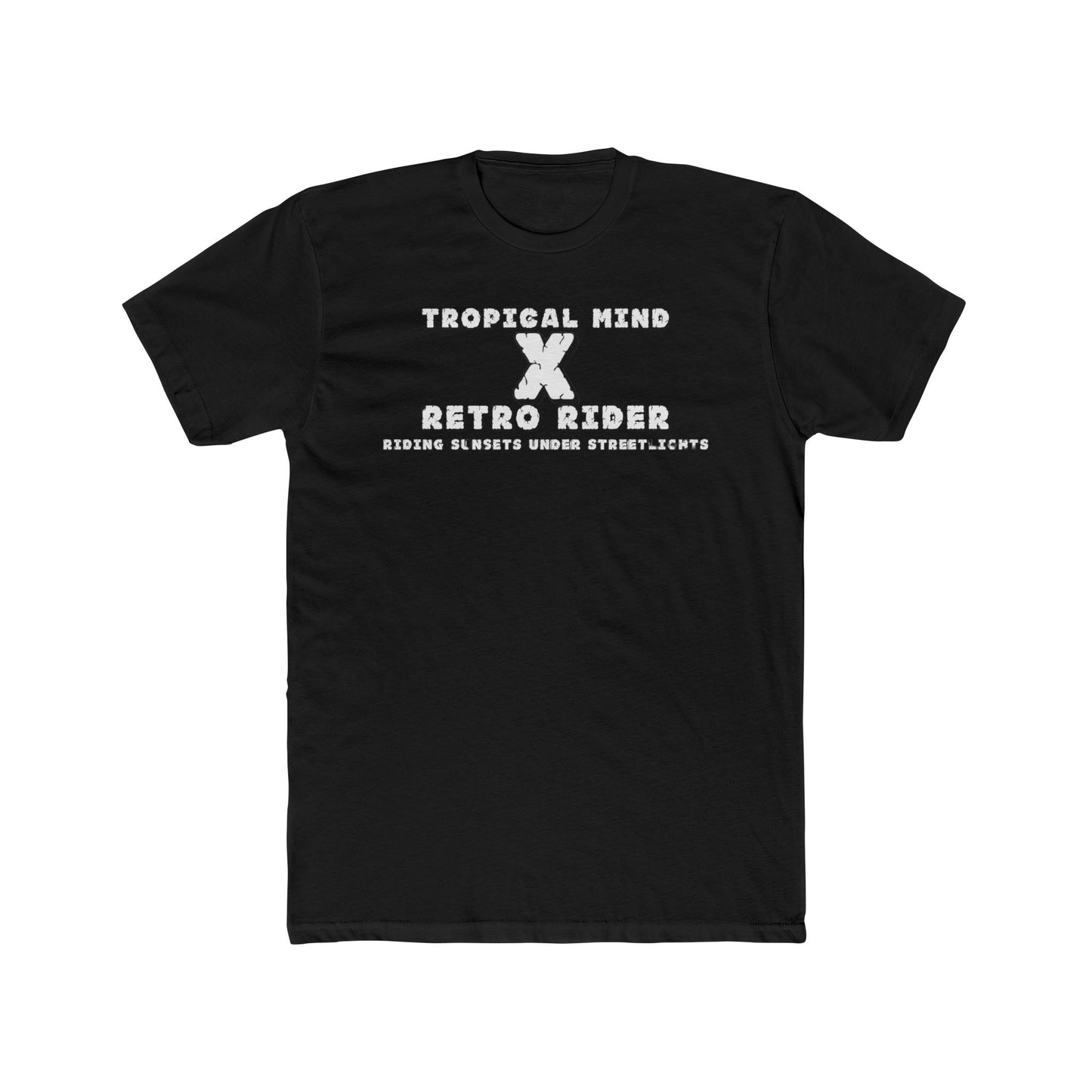 Retro X Tropical Unisex Cotton Crew Tee - Vintage Summer Vibe, Perfect for Vacation, Gift for Beach Lovers, Casual Wear, Graphic Tee - GritPalm Collective