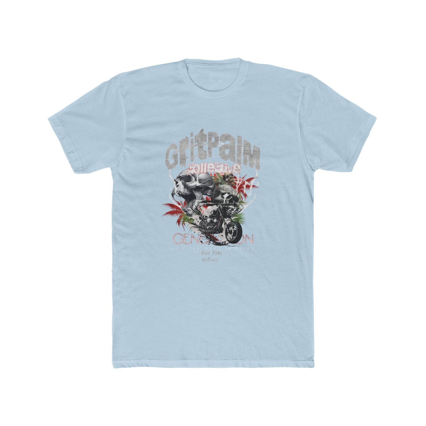 Grit Palm Generation Tee - Unisex Cotton Crew, Casual Wear, Biker T-Shirt, Gift for Him, Everyday Style - GritPalm Collective