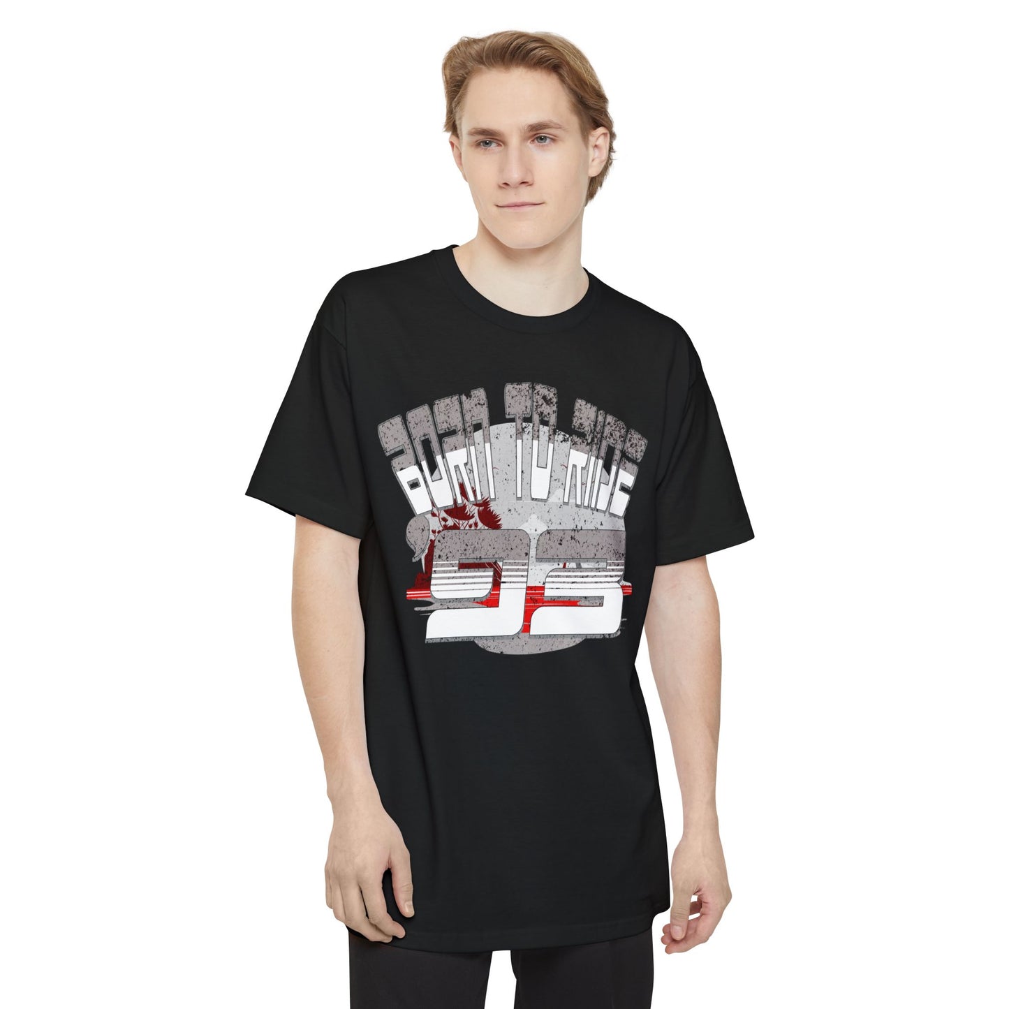 Born to Ride '93 in Monochrome Unisex T-Shirt - Cool Graphic Tee, Casual Wear, Gift for Bikers, Motorcycle Apparel, Everyday Comfort