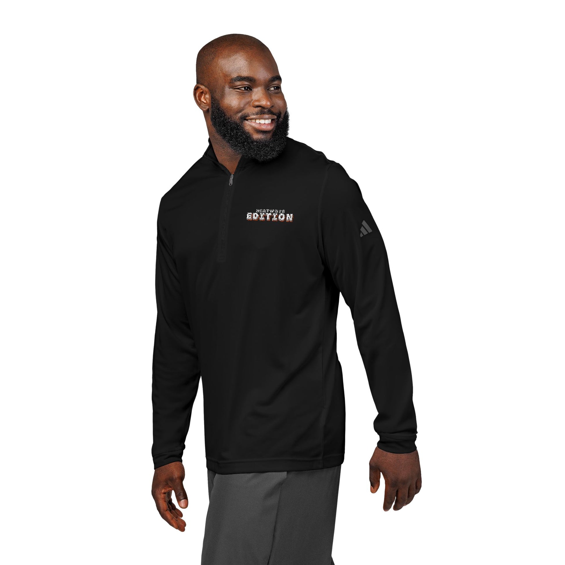 adidas® Quarter-Zip Pullover with Custom Embroidery | Stylish Athletic Top, Casual Outing, Sportswear, Gift for Him/Her - GritPalm Collective
