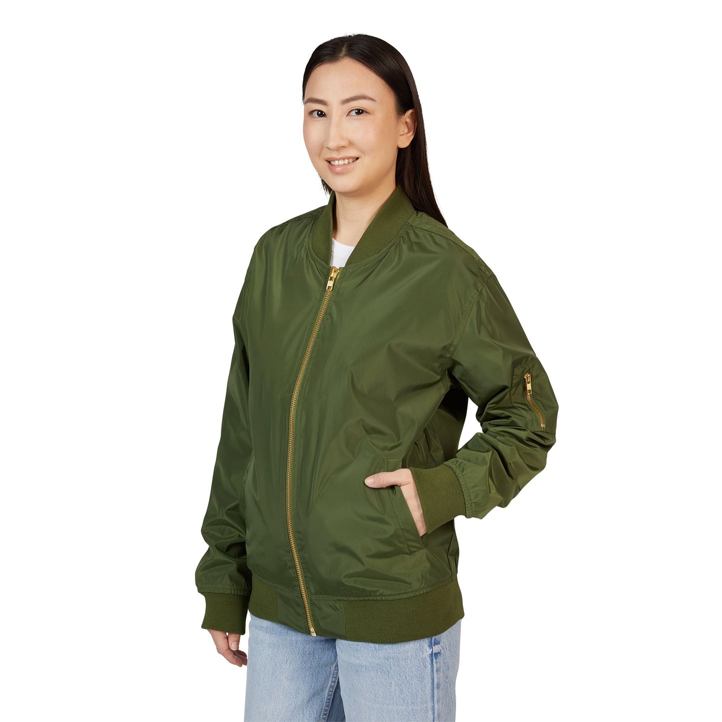 Ride the Tide Stylish Recycled Bomber Jacket, Eco-Friendly Outerwear, Casual Jacket, Streetwear Fashion, Gift for [...] - GritPalm Collective