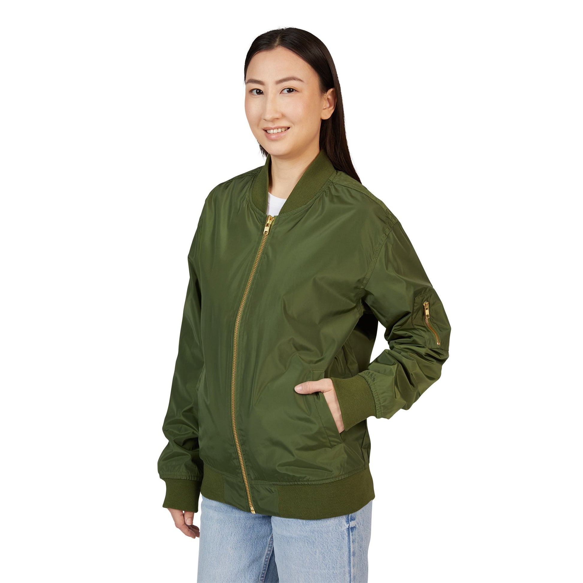Ride the Tide Stylish Recycled Bomber Jacket, Eco-Friendly Outerwear, Casual Jacket, Streetwear Fashion, Gift for [...] - GritPalm Collective