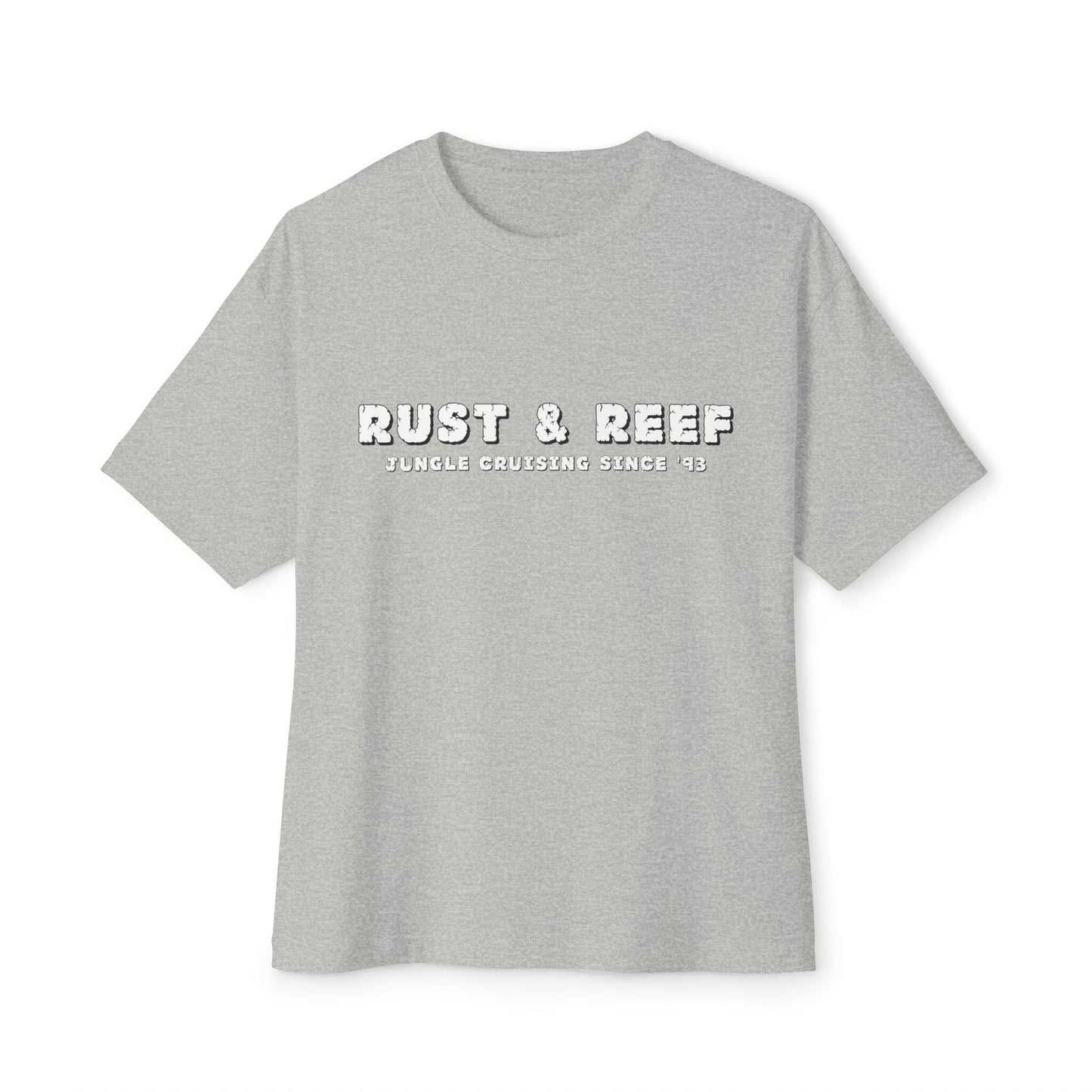 Rust & Reef Unisex Boxy Tee - Cozy Streetwear Top for Everyday Style, Casual Wear, Gift for Trendsetters, Perfect for Summer and Festivals - GritPalm Collective
