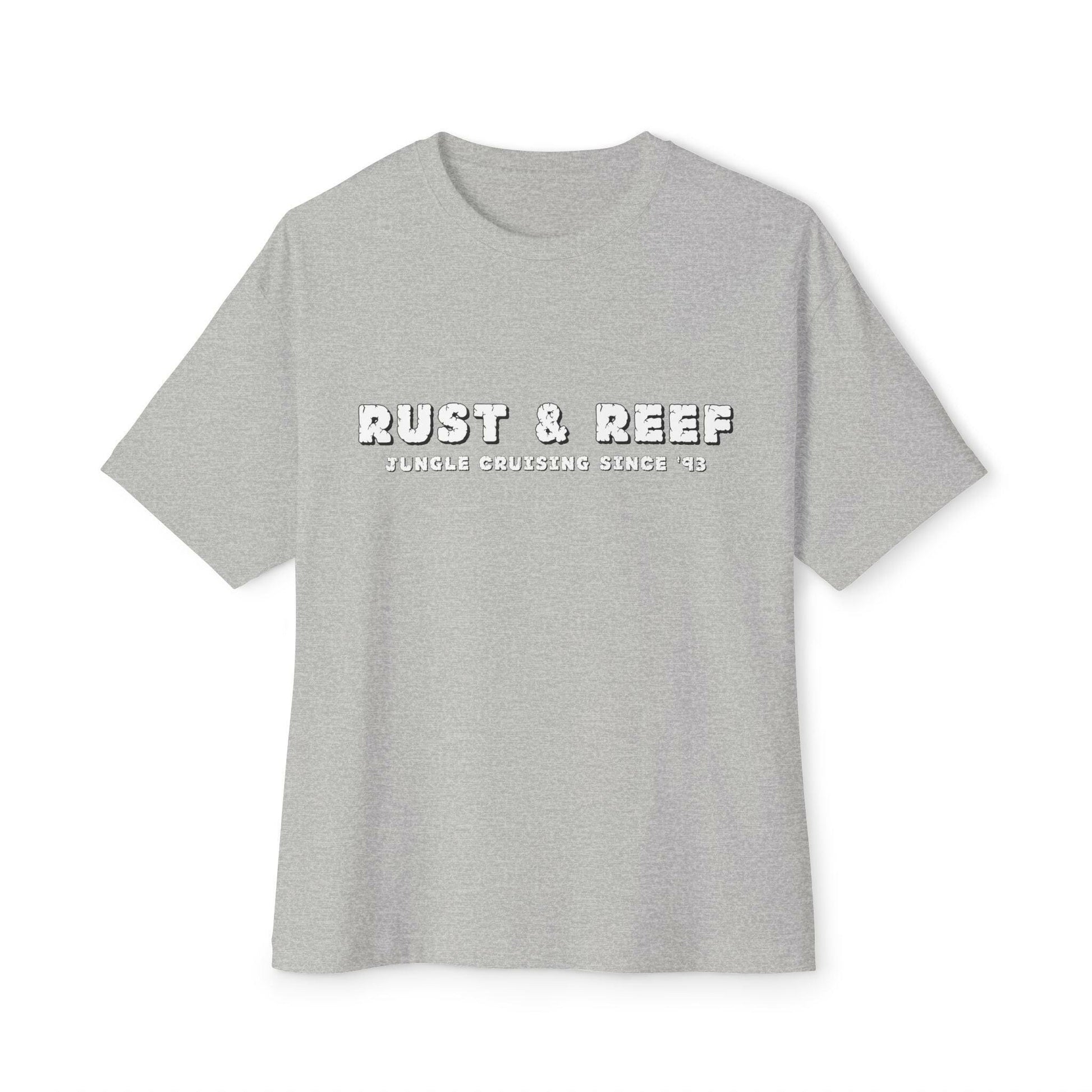 Rust & Reef Unisex Boxy Tee - Cozy Streetwear Top for Everyday Style, Casual Wear, Gift for Trendsetters, Perfect for Summer and Festivals - GritPalm Collective