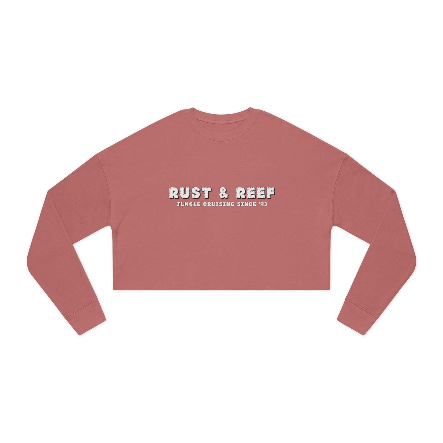 Rust & Reef Women's Cropped Sweatshirt - Casual Chic, Trendy Layering, Perfect Gift for Friends, Summer Style, Relaxed Fit - GritPalm Collective