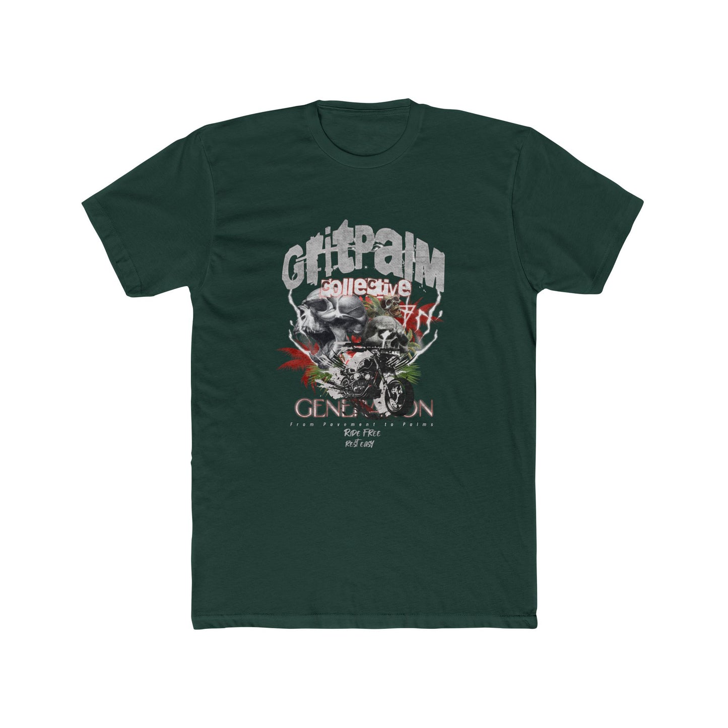 Grit Palm Generation Tee - Unisex Cotton Crew, Casual Wear, Biker T-Shirt, Gift for Him, Everyday Style - GritPalm Collective