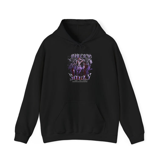 Riders Souls Hoodie, Unisex Hooded Sweatshirt, Cozy Warm Pullover, Grunge Casual Style, Perfect for Halloween - GritPalm Collective