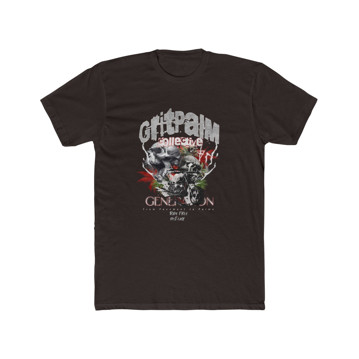 Grit Palm Generation Tee - Unisex Cotton Crew, Casual Wear, Biker T-Shirt, Gift for Him, Everyday Style - GritPalm Collective