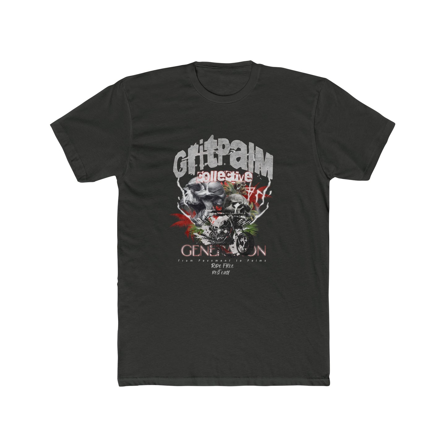 Grit Palm Generation Tee - Unisex Cotton Crew, Casual Wear, Biker T-Shirt, Gift for Him, Everyday Style - GritPalm Collective