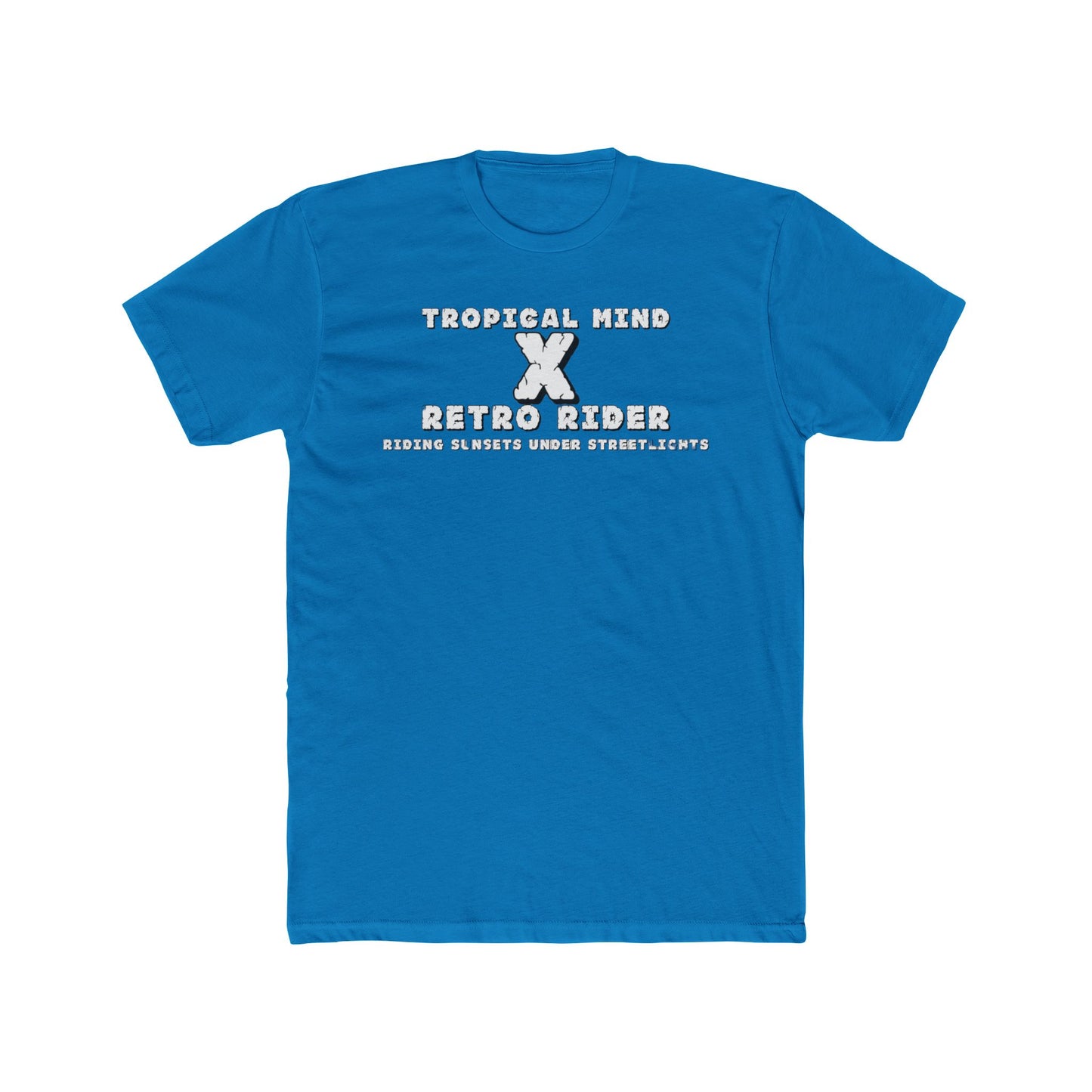 Retro X Tropical Unisex Cotton Crew Tee - Vintage Summer Vibe, Perfect for Vacation, Gift for Beach Lovers, Casual Wear, Graphic Tee - GritPalm Collective