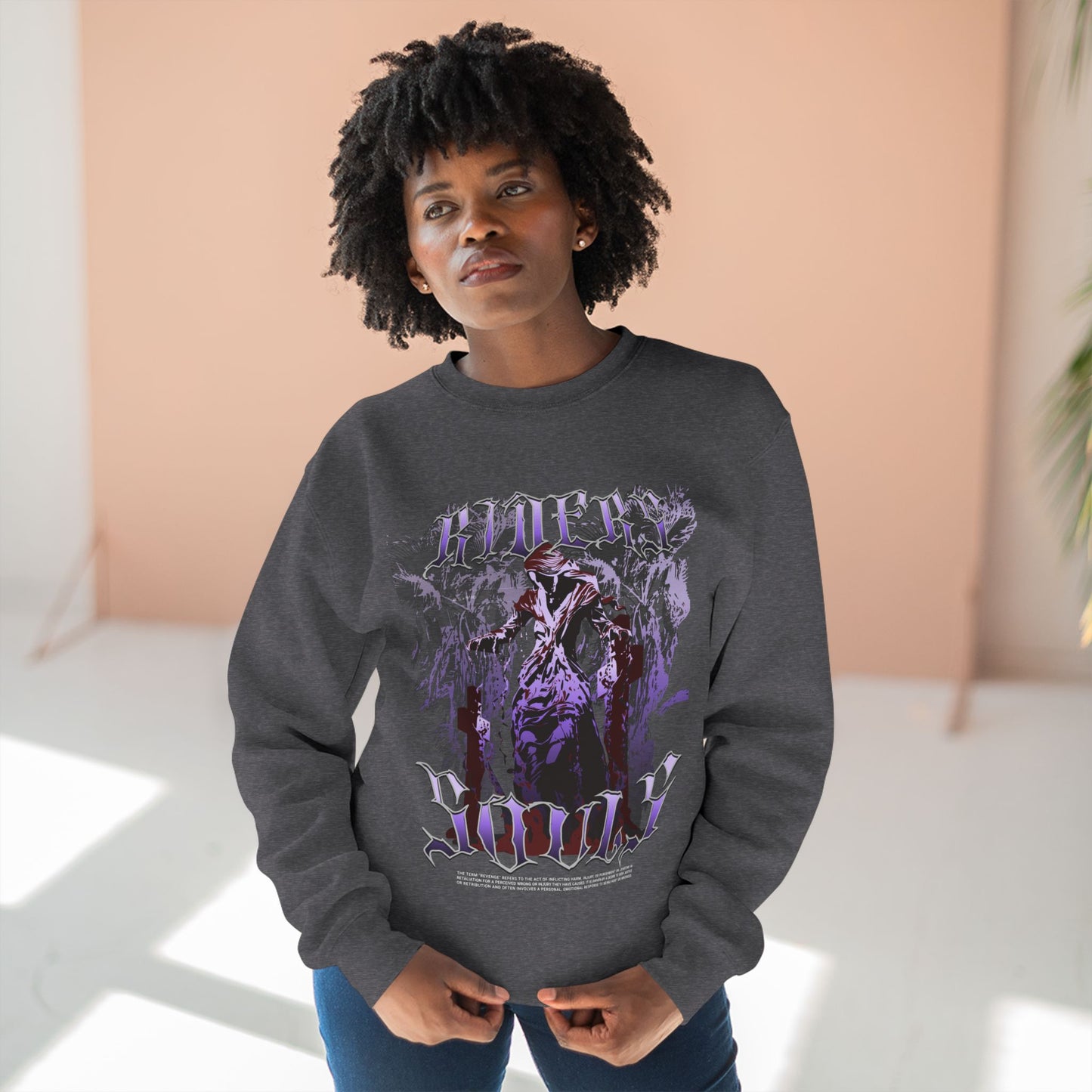 Riders Soul Unisex Crewneck Sweatshirt, Edgy Urban Style, Ideal for Everyday Wear, Gift for Him/Her, Graphic Tee Alternative, [...] - GritPalm Collective