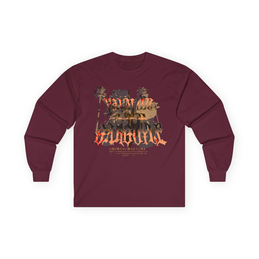 Palm Oil And Gargoyle Long Sleeve Tee - Unisex Ultra Cotton, Graphic Tee, Casual Wear, Gift for Him, Her, Summer Vibes - GritPalm Collective