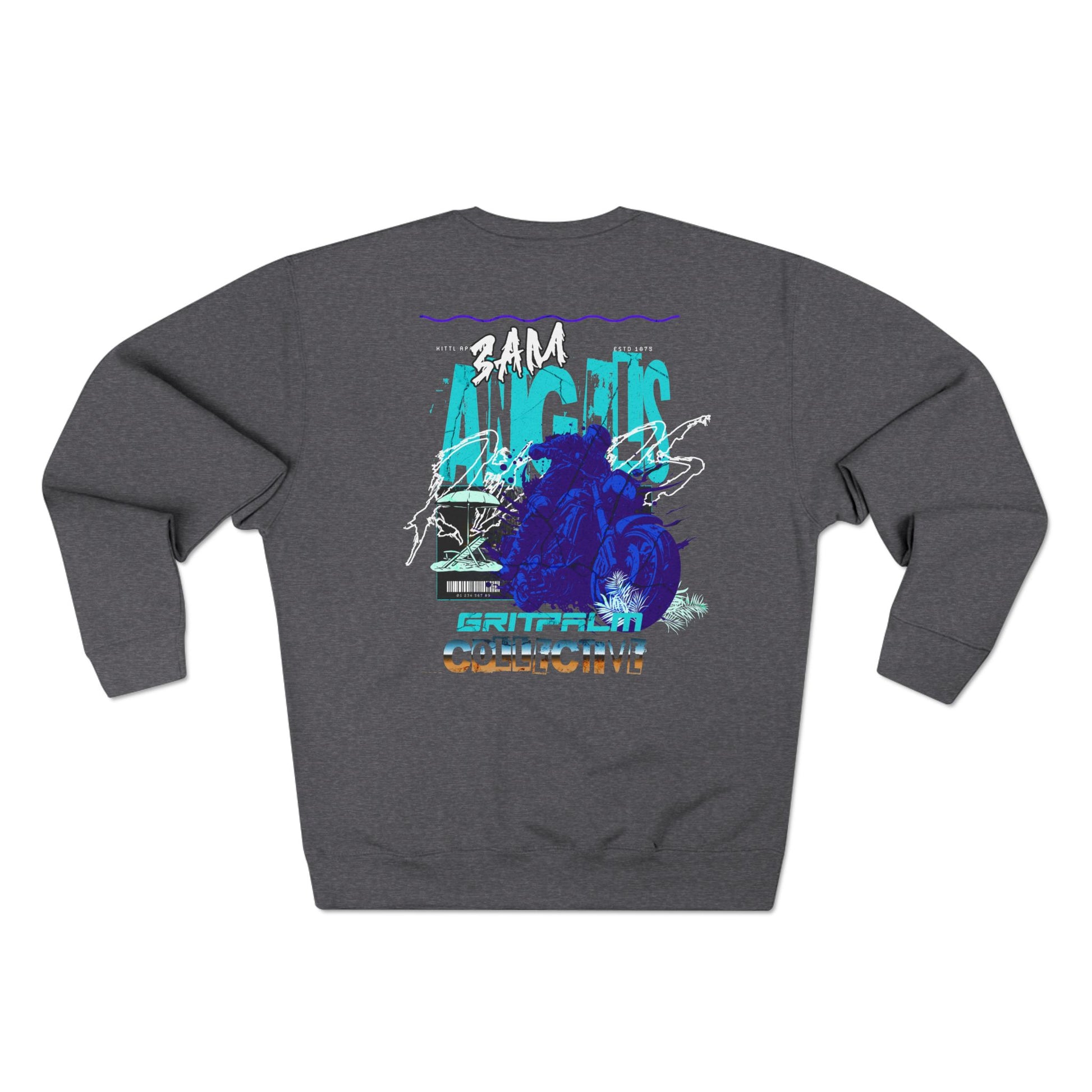 3AM Angels Crewneck Sweatshirt | Cozy Streetwear Gift, Casual Outfit, Fall Fashion, Graphic Tee Alternative - GritPalm Collective