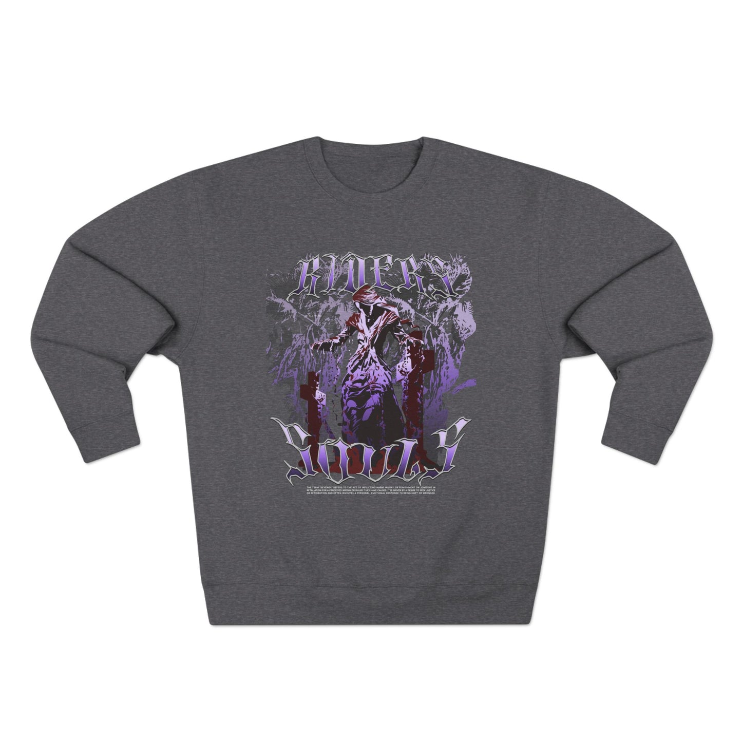 Riders Soul Unisex Crewneck Sweatshirt, Edgy Urban Style, Ideal for Everyday Wear, Gift for Him/Her, Graphic Tee Alternative, [...] - GritPalm Collective