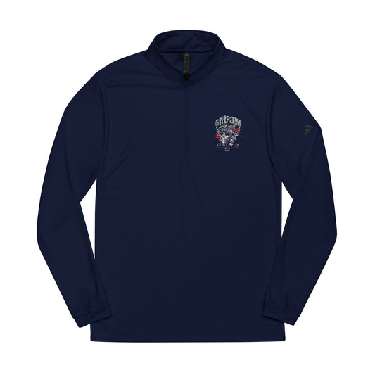 GritPalm Collective adidas® Quarter-Zip Pullover with Embroidery - Stylish Sportswear for Active Lifestyles, Perfect for Gifts, Fitness, and Casual Wear - GritPalm Collective