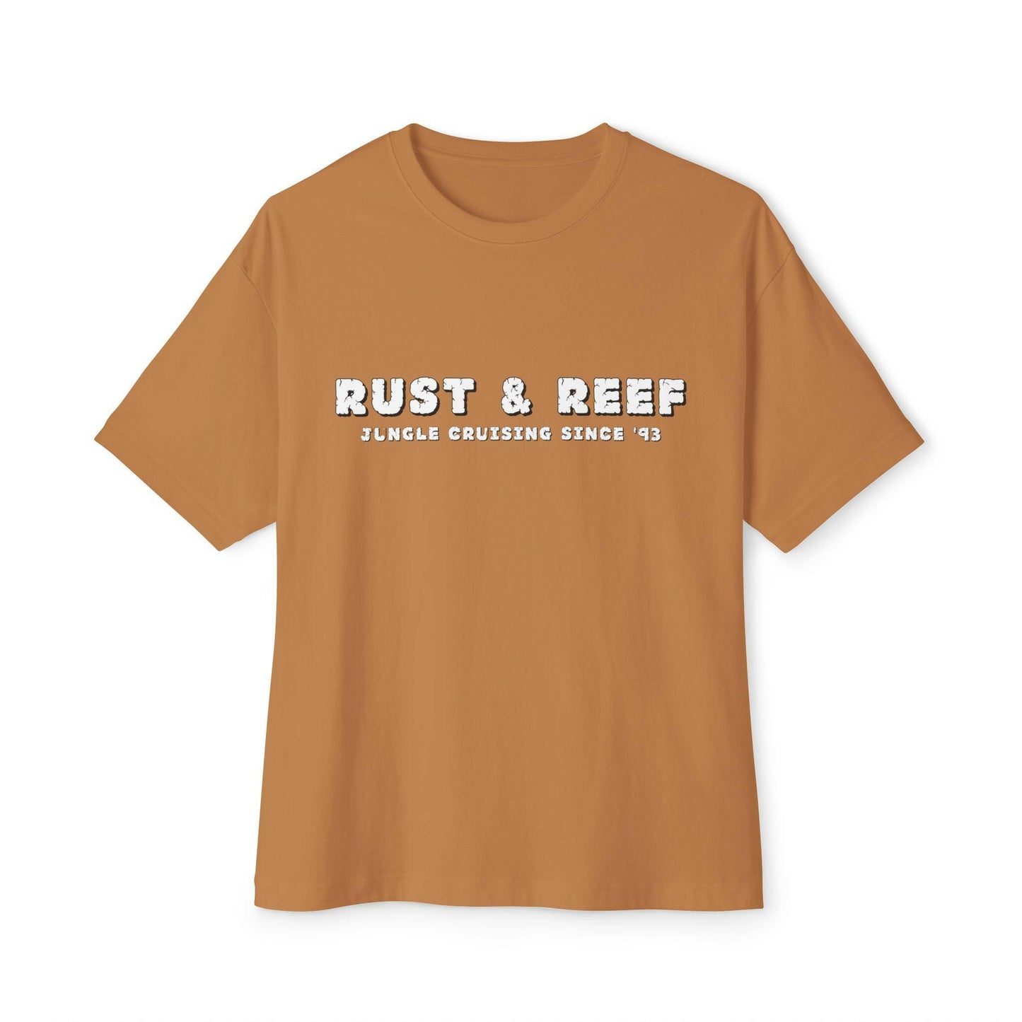 Rust & Reef Unisex Boxy Tee - Cozy Streetwear Top for Everyday Style, Casual Wear, Gift for Trendsetters, Perfect for Summer and Festivals - GritPalm Collective
