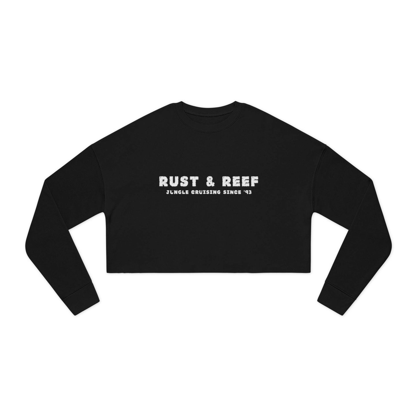 Rust & Reef Women's Cropped Sweatshirt - Casual Chic, Trendy Layering, Perfect Gift for Friends, Summer Style, Relaxed Fit - GritPalm Collective