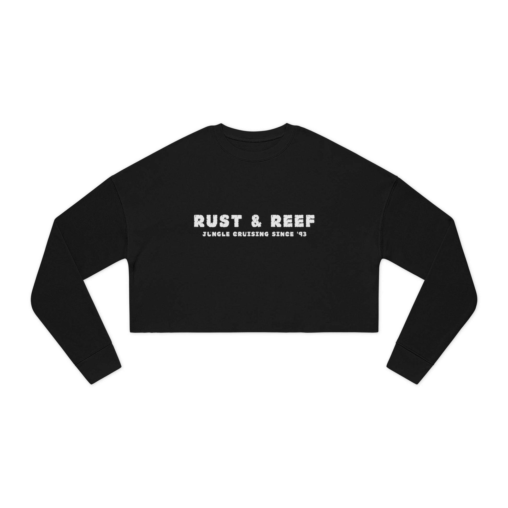 Rust & Reef Women's Cropped Sweatshirt - Casual Chic, Trendy Layering, Perfect Gift for Friends, Summer Style, Relaxed Fit - GritPalm Collective