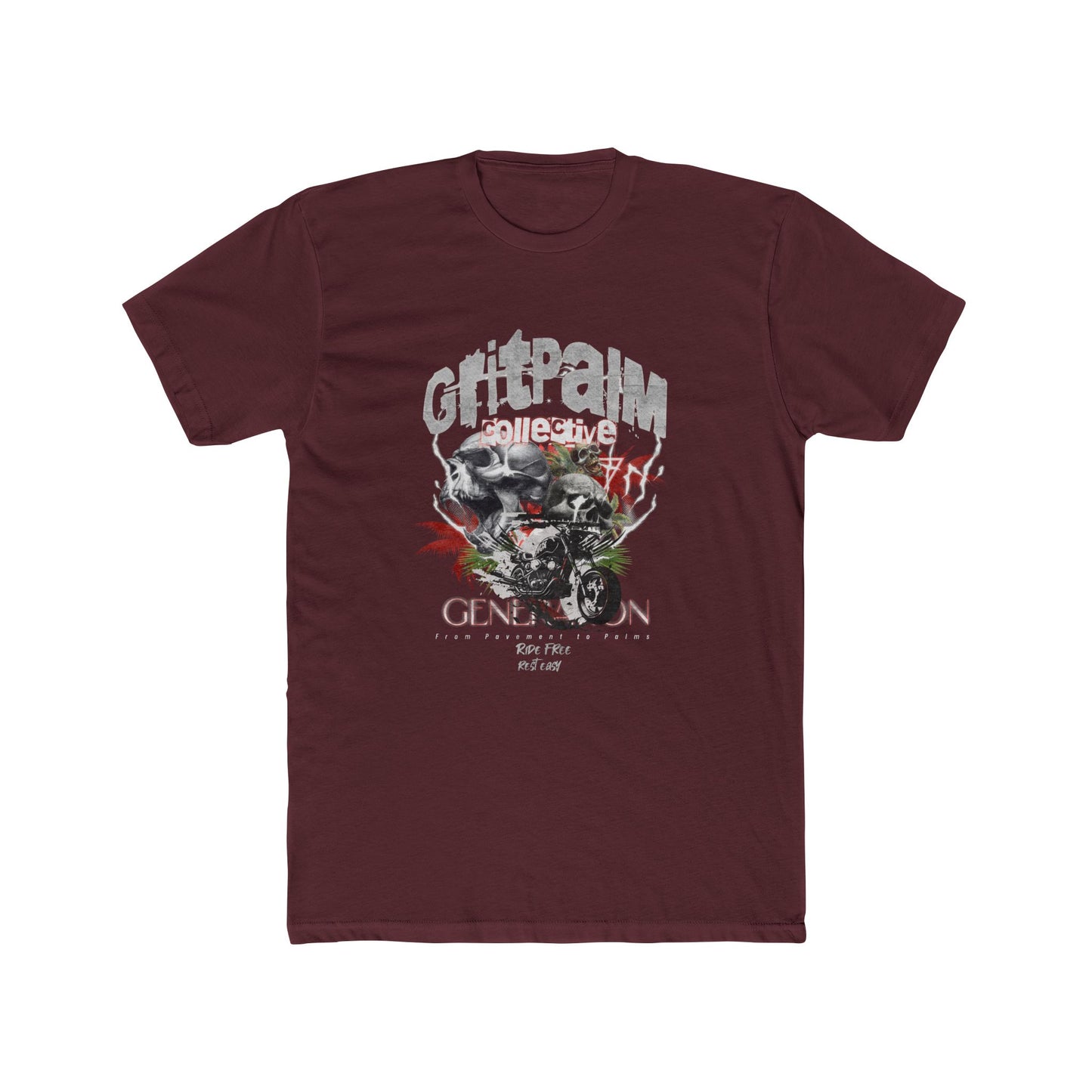 Grit Palm Generation Tee - Unisex Cotton Crew, Casual Wear, Biker T-Shirt, Gift for Him, Everyday Style - GritPalm Collective