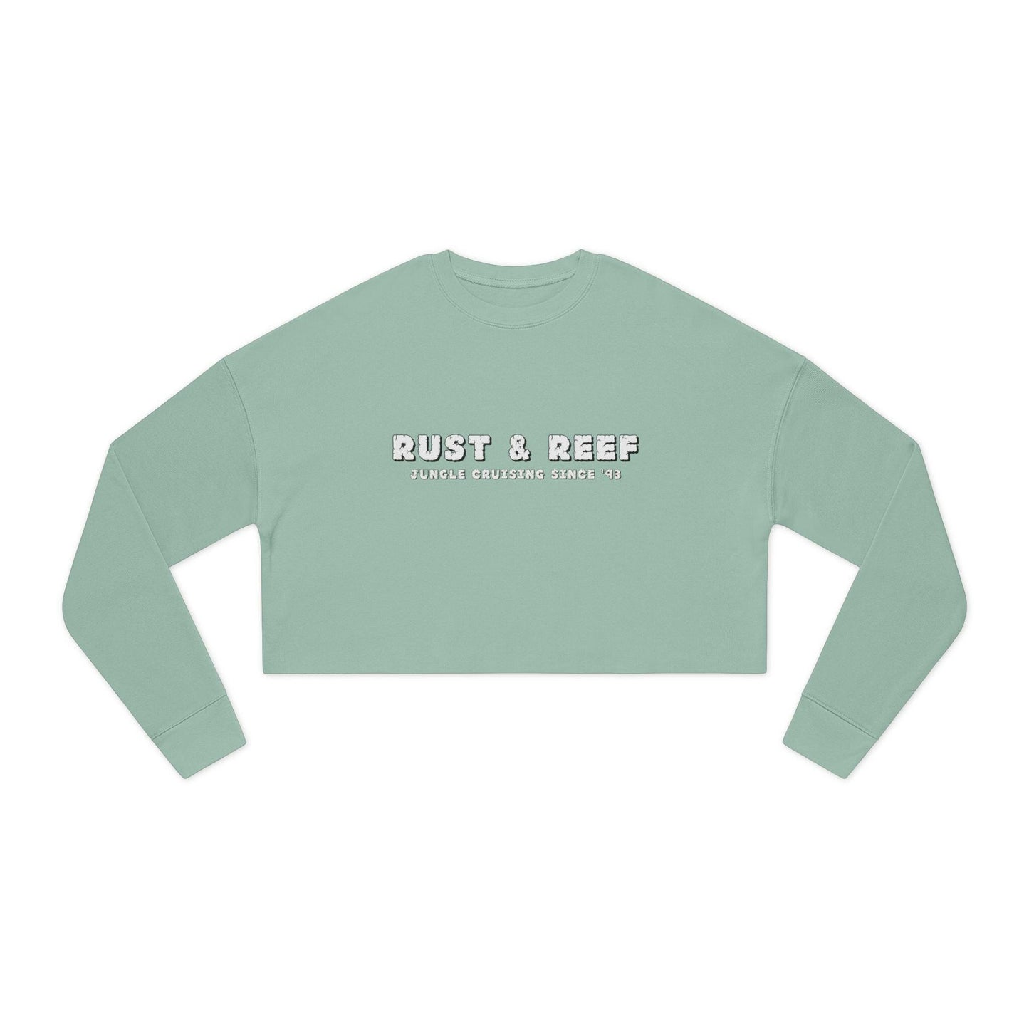 Rust & Reef Women's Cropped Sweatshirt - Casual Chic, Trendy Layering, Perfect Gift for Friends, Summer Style, Relaxed Fit - GritPalm Collective