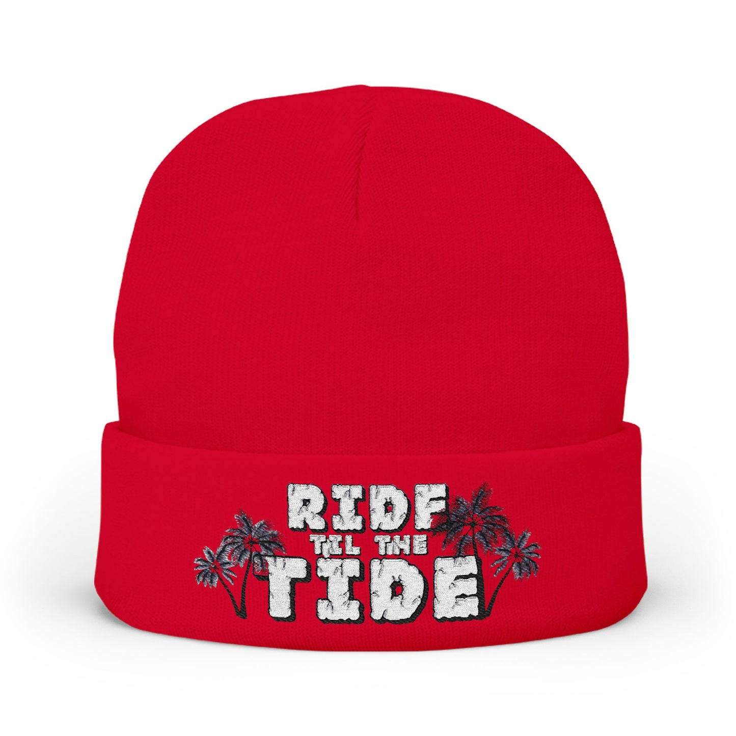 Ride the Tide Cozy Knit Beanie, Winter Accessory, Beach Vibes, Gift for Surfers, Casual Style - GritPalm Collective