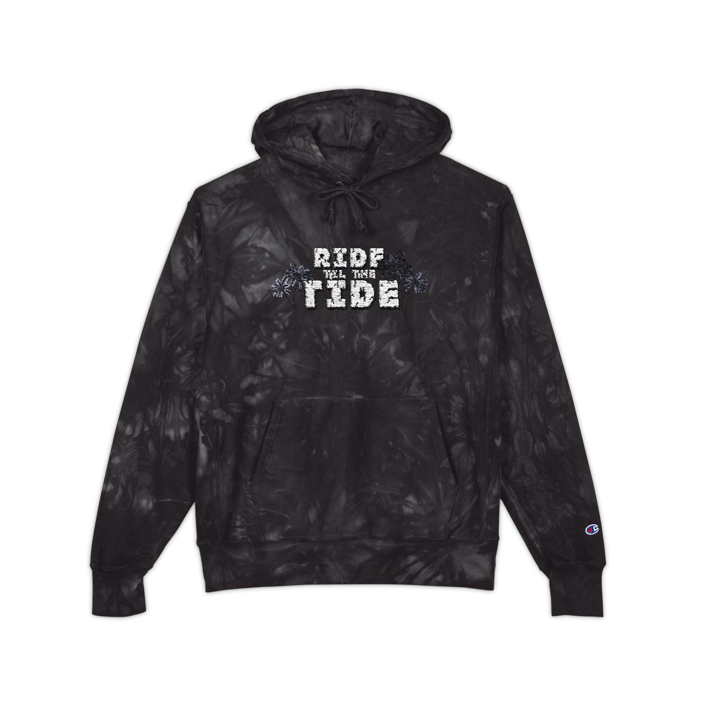 Ride Til the Tide Unisex Champion Tie-Dye Hoodie - Cool Casual Wear, Perfect Gift for Beach Lovers, Summer Vibes, Trendy Apparel, Unique [...] - GritPalm Collective