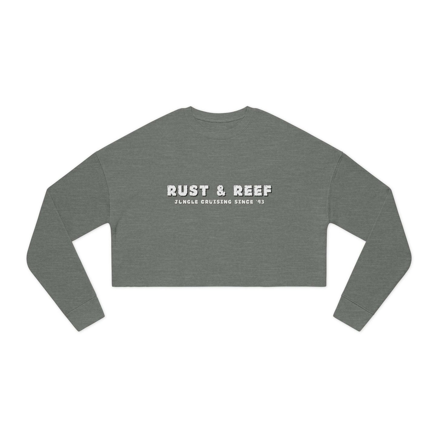 Rust & Reef Women's Cropped Sweatshirt - Casual Chic, Trendy Layering, Perfect Gift for Friends, Summer Style, Relaxed Fit - GritPalm Collective