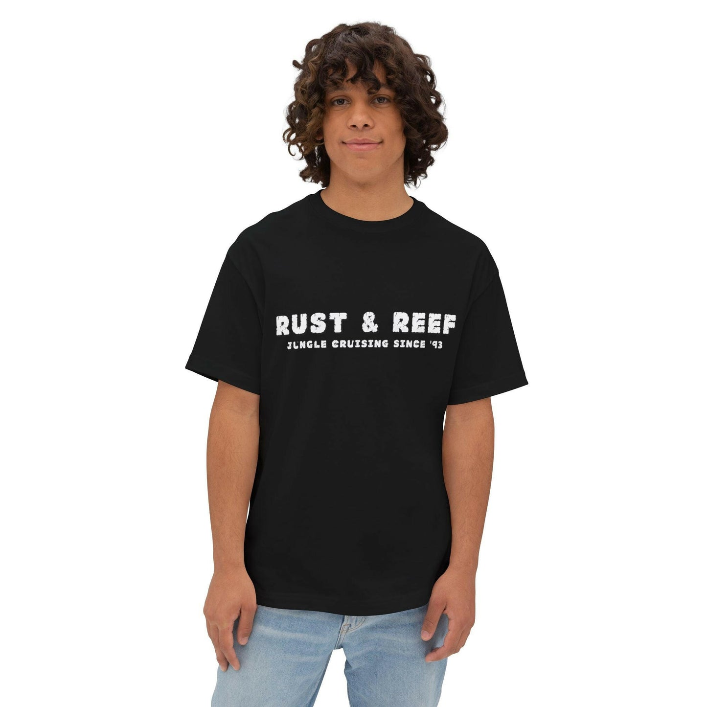 Rust & Reef Unisex Boxy Tee - Cozy Streetwear Top for Everyday Style, Casual Wear, Gift for Trendsetters, Perfect for Summer and Festivals - GritPalm Collective