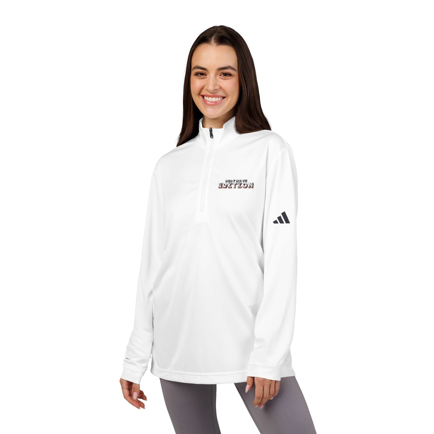 adidas® Quarter-Zip Pullover with Custom Embroidery | Stylish Athletic Top, Casual Outing, Sportswear, Gift for Him/Her - GritPalm Collective