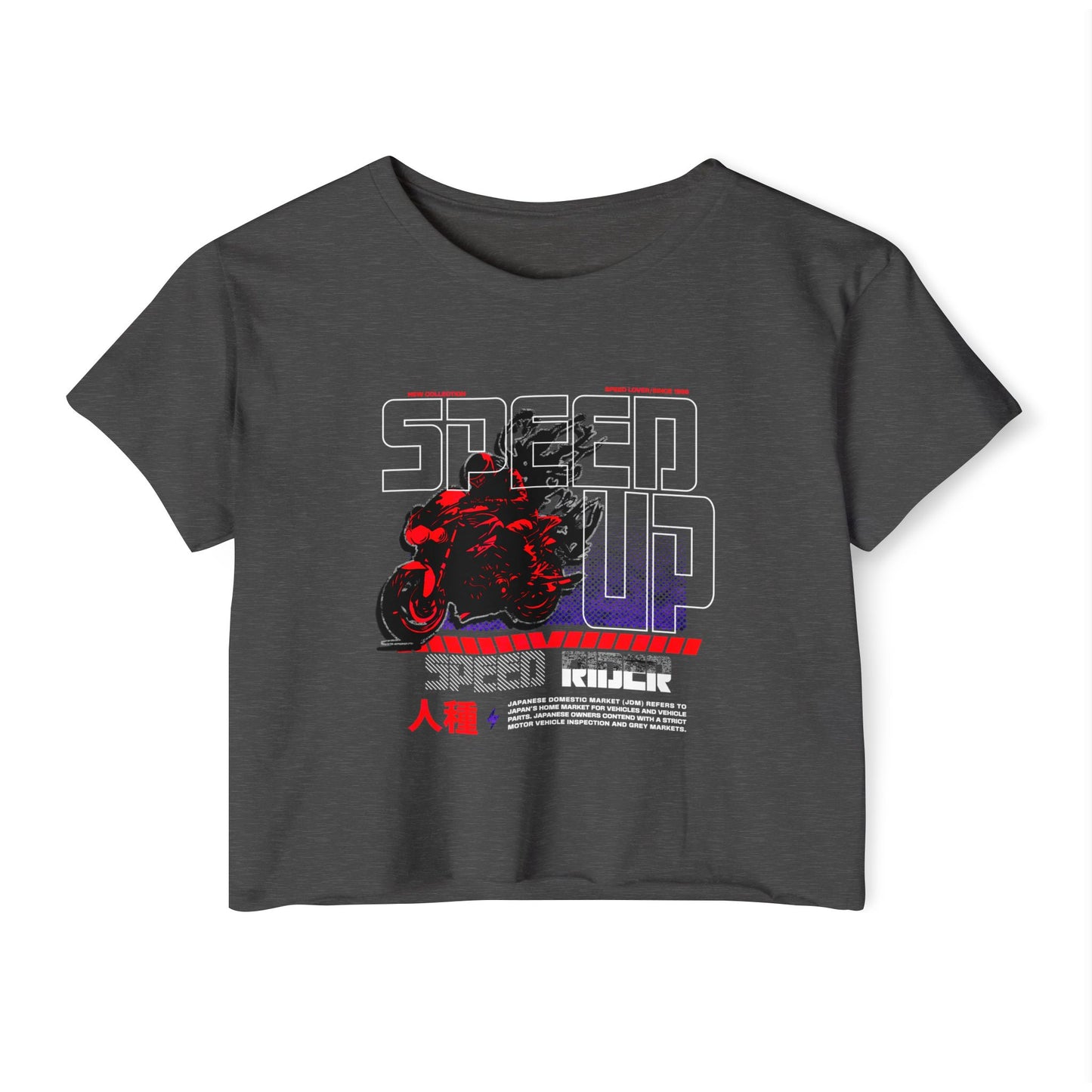 Speed Up Crop Top - Perfect for Concerts, Events, Biker Rallies, Summer Outings, and Casual Wear - GritPalm Collective