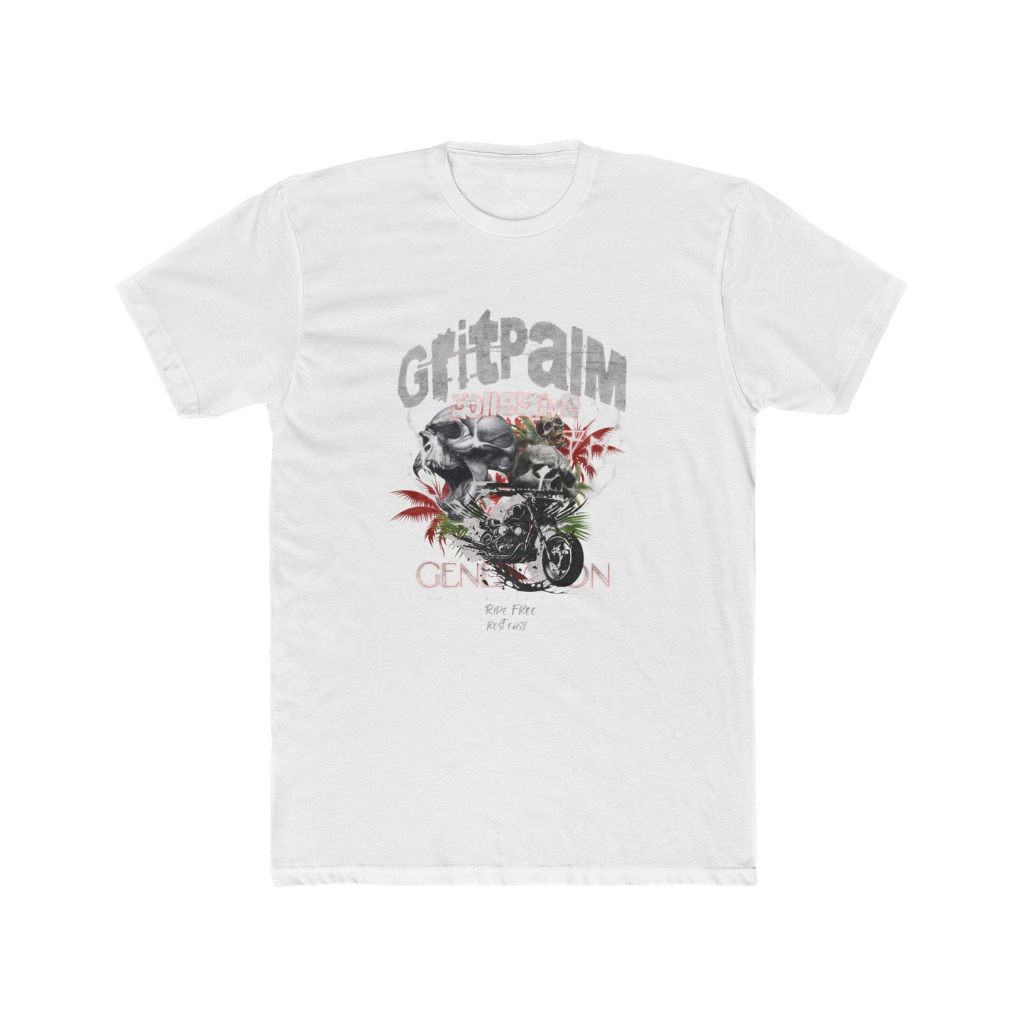 Grit Palm Generation Tee - Unisex Cotton Crew, Casual Wear, Biker T-Shirt, Gift for Him, Everyday Style - GritPalm Collective