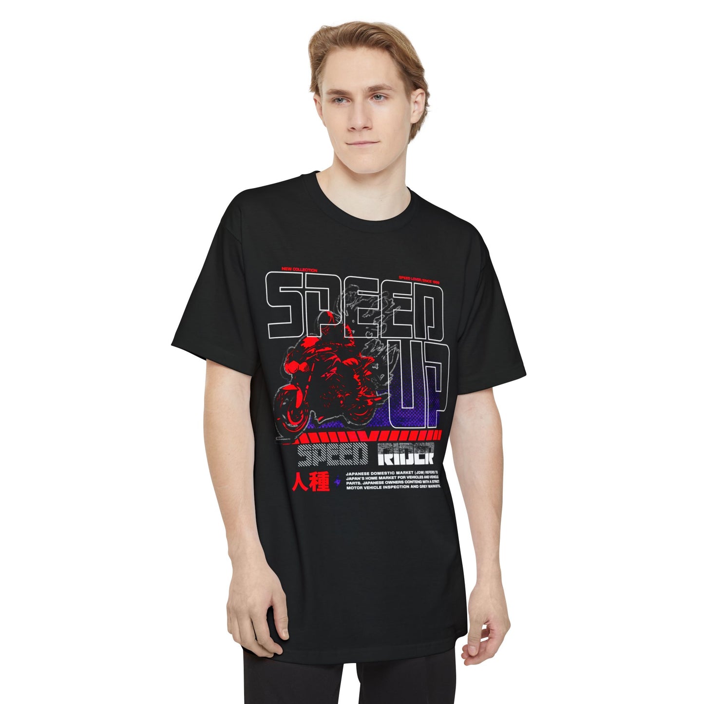 Speed Up Motorcycle Enthusiast T-Shirt, Biker Apparel, Gift for Riders, Casual Wear, Cool Graphic Tee - GritPalm Collective